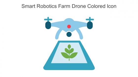 Smart Robotics Farm Drone Colored Icon In Powerpoint Pptx Png And Editable Eps Format
