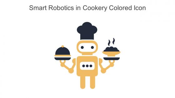 Smart Robotics In Cookery Colored Icon In Powerpoint Pptx Png And Editable Eps Format