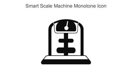 Smart Scale Machine Monotone Icon in powerpoint pptx png and editable eps format