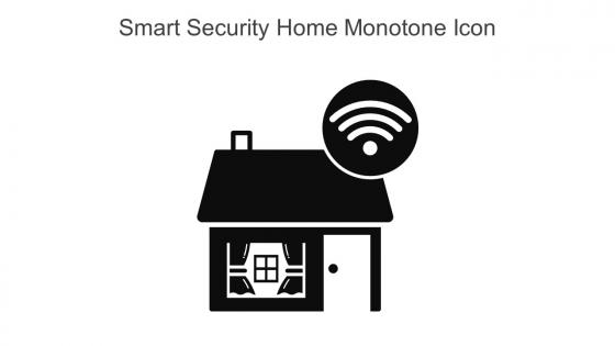 Smart Security Home Monotone Icon In Powerpoint Pptx Png And Editable Eps Format