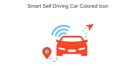 Smart Self Driving Car Colored Icon In Powerpoint Pptx Png And Editable Eps Format