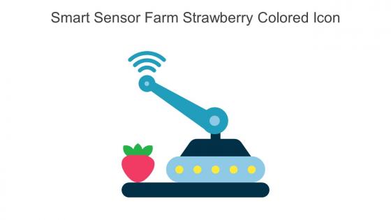 Smart Sensor Farm Strawberry Colored Icon In Powerpoint Pptx Png And Editable Eps Format