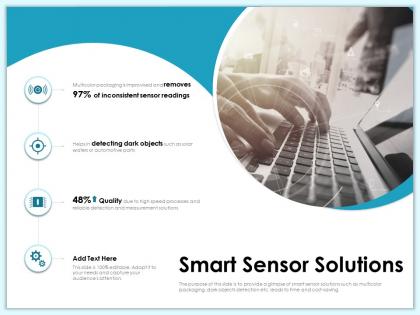 Smart sensor solutions dark objects ppt powerpoint presentation infographic template smartart