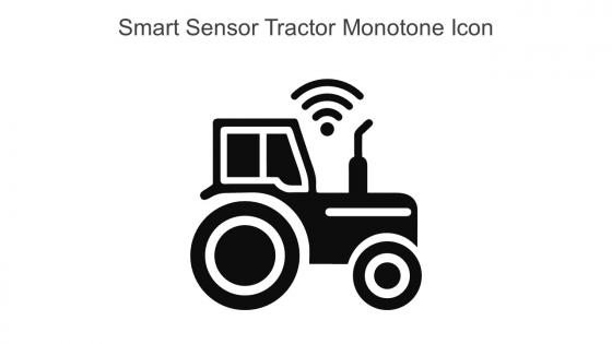 Smart Sensor Tractor Monotone Icon In Powerpoint Pptx Png And Editable Eps Format