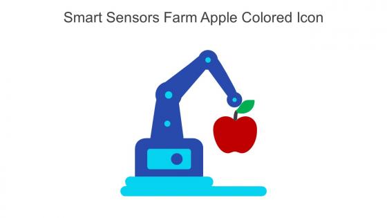 Smart Sensors Farm Apple Colored Icon In Powerpoint Pptx Png And Editable Eps Format