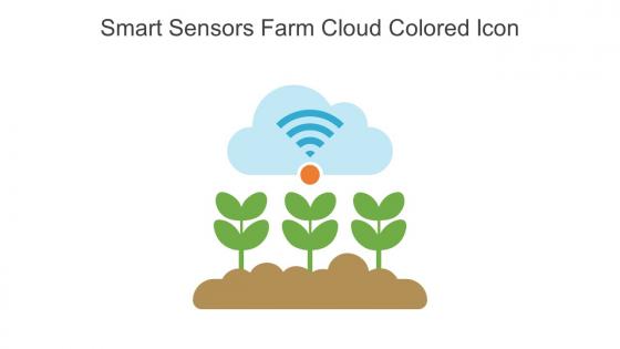 Smart Sensors Farm Cloud Colored Icon In Powerpoint Pptx Png And Editable Eps Format