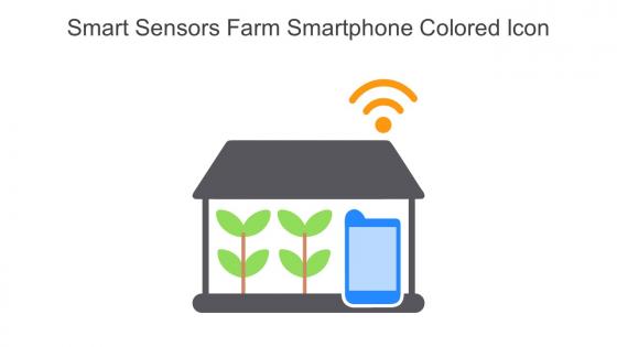 Smart Sensors Farm Smartphone Colored Icon In Powerpoint Pptx Png And Editable Eps Format