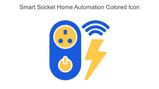 Smart Socket Home Automation Colored Icon In Powerpoint Pptx Png And Editable Eps Format