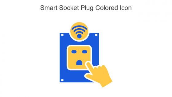 Smart Socket Plug Colored Icon In Powerpoint Pptx Png And Editable Eps Format