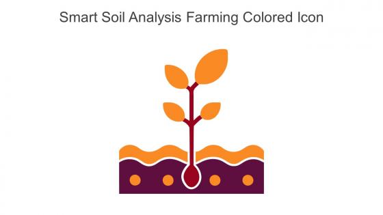 Smart Soil Analysis Farming Colored Icon In Powerpoint Pptx Png And Editable Eps Format