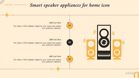 Smart Speaker Appliances For Home Icon