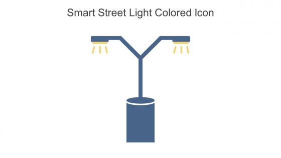 Smart Street Light Colored Icon In Powerpoint Pptx Png And Editable Eps Format