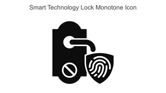 Smart Technology Lock Monotone Icon In Powerpoint Pptx Png And Editable Eps Format