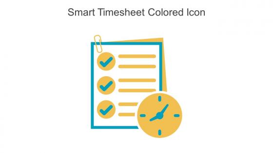 Smart Timesheet Colored Icon In Powerpoint Pptx Png And Editable Eps Format