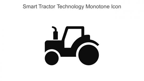 Smart Tractor Technology Monotone Icon In Powerpoint Pptx Png And Editable Eps Format