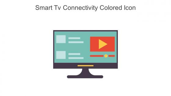 Smart Tv Connectivity Colored Icon In Powerpoint Pptx Png And Editable Eps Format
