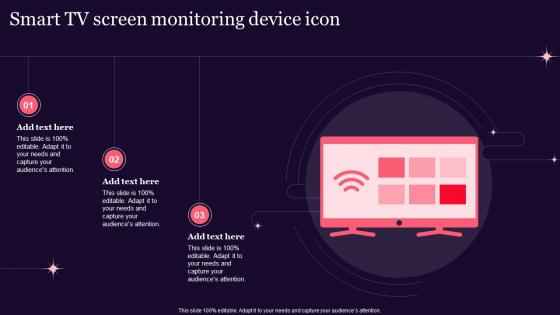 Smart TV Screen Monitoring Device Icon
