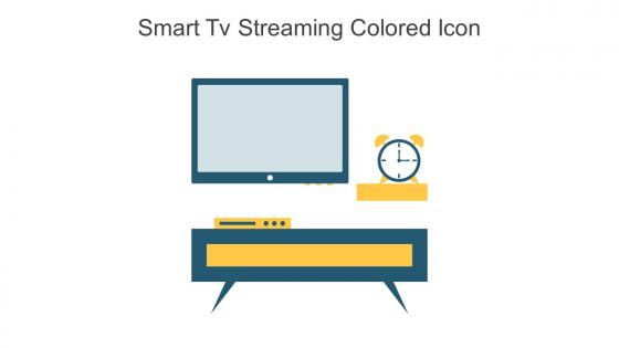 Smart Tv Streaming Colored Icon In Powerpoint Pptx Png And Editable Eps Format