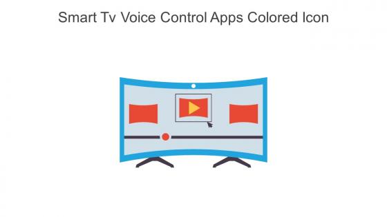 Smart Tv Voice Control Apps Colored Icon In Powerpoint Pptx Png And Editable Eps Format