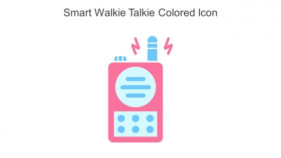Smart Walkie Talkie Colored Icon In Powerpoint Pptx Png And Editable Eps Format