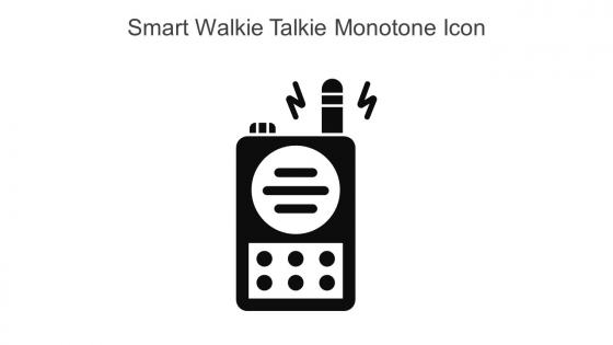 Smart Walkie Talkie Monotone Icon In Powerpoint Pptx Png And Editable Eps Format