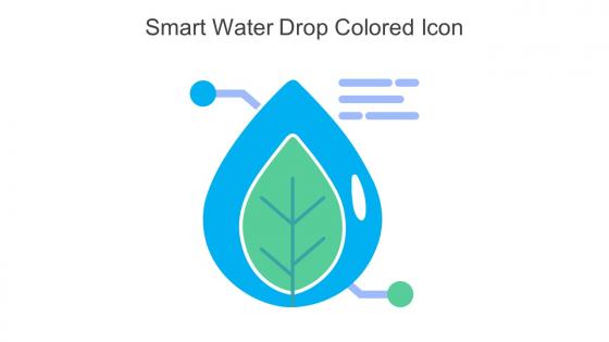 Smart Water Drop Colored Icon In Powerpoint Pptx Png And Editable Eps Format