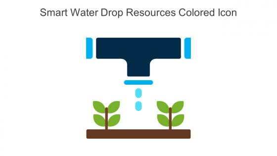 Smart Water Drop Resources Colored Icon In Powerpoint Pptx Png And Editable Eps Format