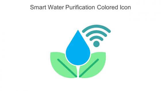 Smart Water Purification Colored Icon In Powerpoint Pptx Png And Editable Eps Format