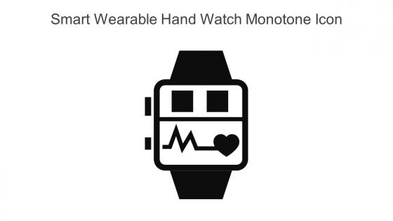 Smart Wearable Hand Watch Monotone Icon In Powerpoint Pptx Png And Editable Eps Format