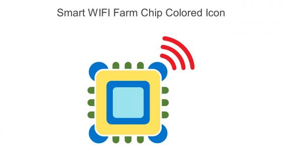 Smart WIFI Farm Chip Colored Icon In Powerpoint Pptx Png And Editable Eps Format