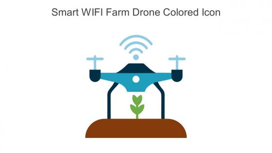 Smart WIFI Farm Drone Colored Icon In Powerpoint Pptx Png And Editable Eps Format