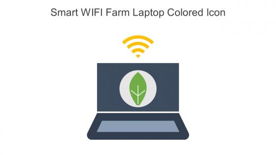 Smart WIFI Farm Laptop Colored Icon In Powerpoint Pptx Png And Editable Eps Format