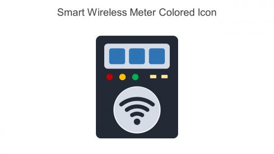 Smart Wireless Meter Colored Icon In Powerpoint Pptx Png And Editable Eps Format