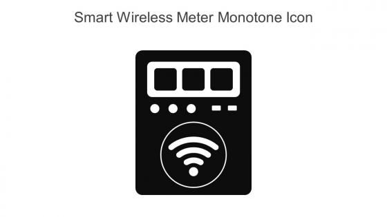 Smart Wireless Meter Monotone Icon In Powerpoint Pptx Png And Editable Eps Format