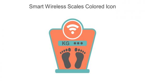 Smart Wireless Scales Colored Icon In Powerpoint Pptx Png And Editable Eps Format