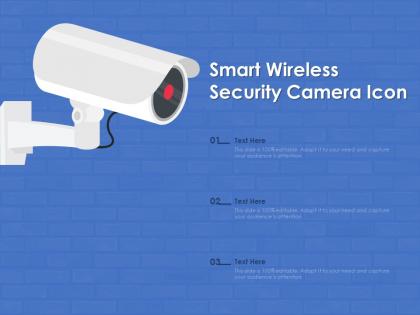 Smart wireless security camera icon