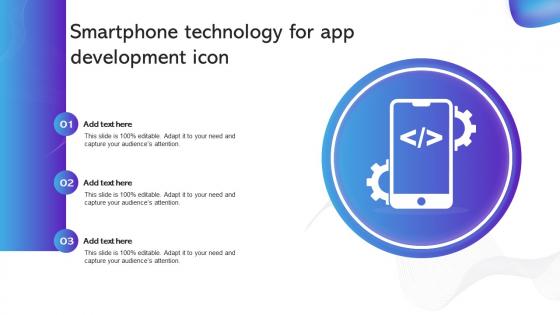 Smartphone Technology For App Development Icon
