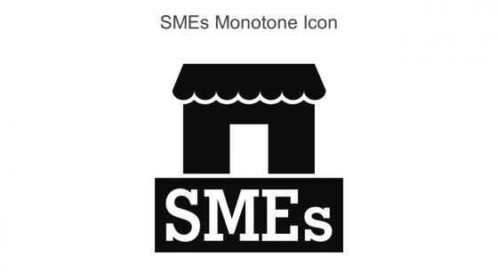 SMEs Monotone Icon In Powerpoint Pptx Png And Editable Eps Format