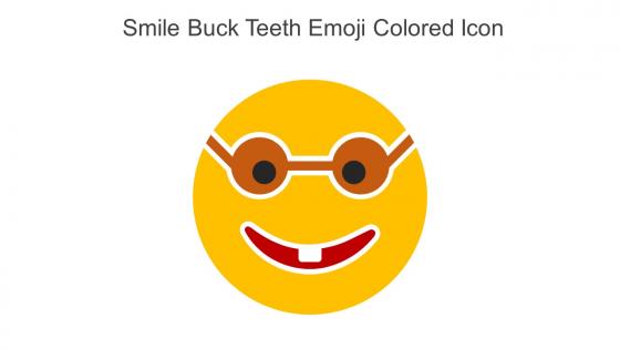 Smile Buck Teeth Emoji Colored Icon In Powerpoint Pptx Png And Editable Eps Format