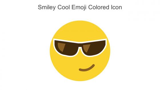 Smiley Cool Emoji Colored Icon In Powerpoint Pptx Png And Editable Eps Format