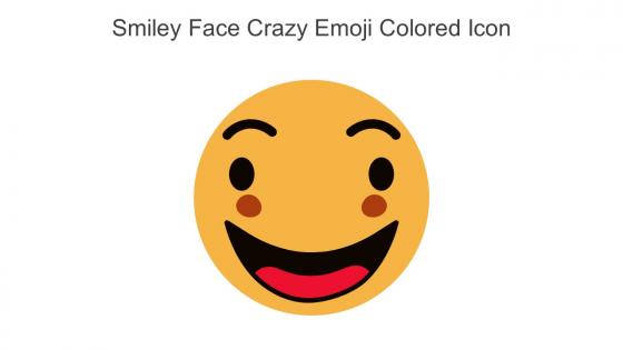 Smiley Face Crazy Emoji Colored Icon In Powerpoint Pptx Png And Editable Eps Format