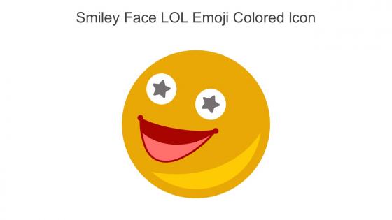 Smiley Face Lol Emoji Colored Icon In Powerpoint Pptx Png And Editable Eps Format