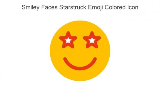 Smiley Faces Starstruck Emoji Colored Icon In Powerpoint Pptx Png And Editable Eps Format
