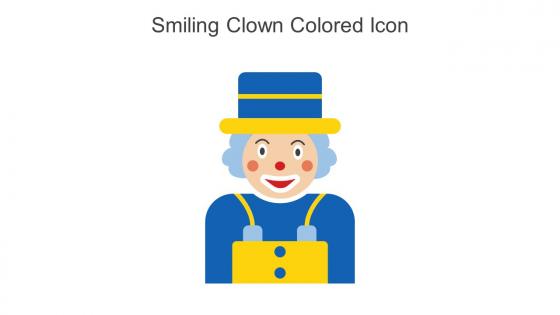Smiling Clown Colored Icon In Powerpoint Pptx Png And Editable Eps Format