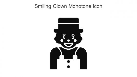 Smiling Clown Monotone Icon In Powerpoint Pptx Png And Editable Eps Format