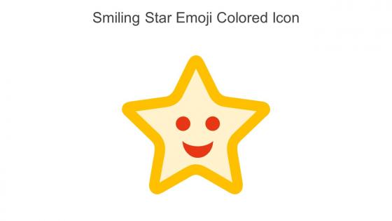 Smiling Star Emoji Colored Icon In Powerpoint Pptx Png And Editable Eps Format