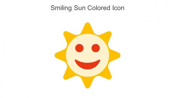 Smiling Sun Colored Icon In Powerpoint Pptx Png And Editable Eps Format