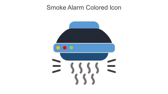 Smoke Alarm Colored Icon In Powerpoint Pptx Png And Editable Eps Format