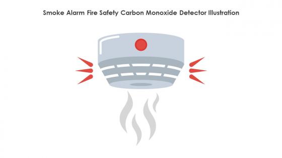 Smoke Alarm Fire Safety Carbon Monoxide Detector Illustration