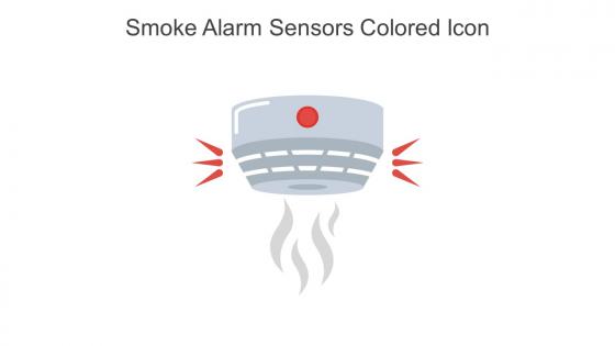 Smoke Alarm Sensors Colored Icon In Powerpoint Pptx Png And Editable Eps Format